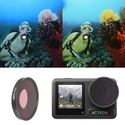 For DJI Osmo Action 4 JUNESTAR Threaded Camera Lens Filter, MCUV, CPL, ND8, ND16, ND32, ND64, ND1000, ND8PL, ND16PL, ND32PL, ND64PL, NIGHT, STAR, Streak Gold Drawing, Streak Blue Drawing, Macro 15X, Pink Diving Filter, Magenta Diving Filter            ...