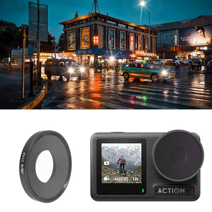 For DJI Osmo Action 4 JUNESTAR Threaded Camera Lens Filter, MCUV, CPL, ND8, ND16, ND32, ND64, ND1000, ND8PL, ND16PL, ND32PL, ND64PL, NIGHT, STAR, Streak Gold Drawing, Streak Blue Drawing, Macro 15X, Pink Diving Filter, Magenta Diving Filter            ...
