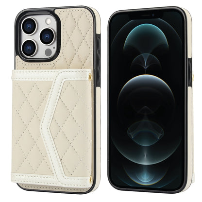 Splicing Rhombic Texture Card Bag Phone Case with Long Lanyard, For iPhone 12 / 12 Pro, For iPhone 12 Pro Max, For iPhone 12 mini, For iPhone 11 Pro Max, For iPhone 11, For iPhone 11 Pro