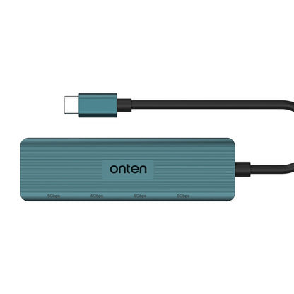 Onten UC621 5Gbps USB-C / Type-C to USB 3.2 Gen1 4 in 1 Multi-function HUB Docking Station, UC621