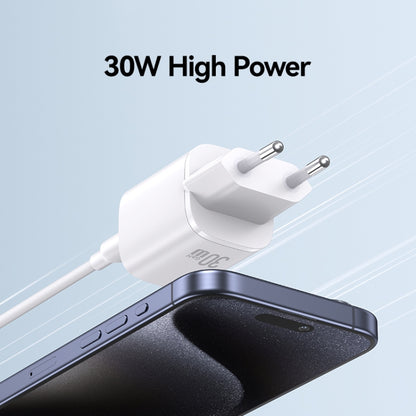 USAMS CC251 30W USB-C / Type-C GaN Fast Charger, EU Plug, CC251