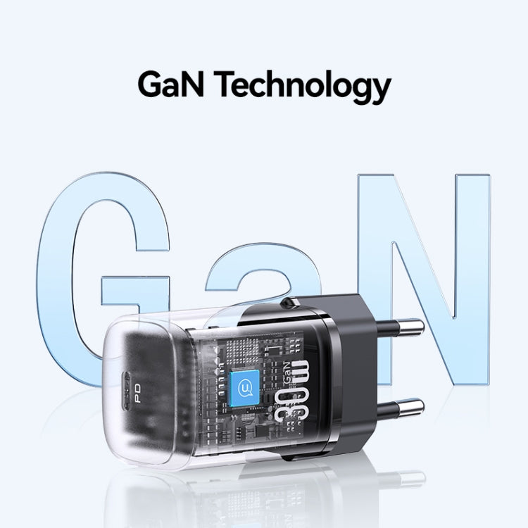 USAMS CC251 30W USB-C / Type-C GaN Fast Charger, EU Plug, CC251