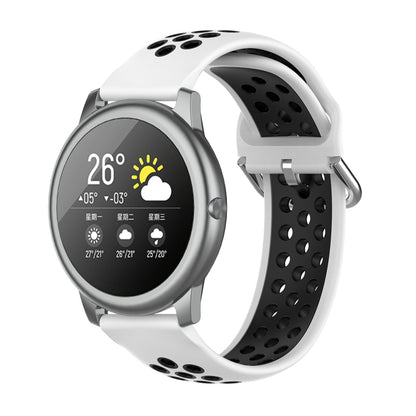 Silicone Sports Two-tone Strap, Size: 22mm, For Xiaomi Haylou Solar LS05