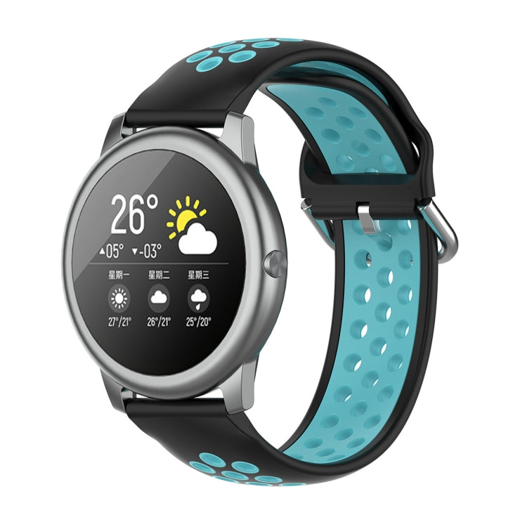 Silicone Sports Two-tone Strap, Size: 22mm, For Xiaomi Haylou Solar LS05
