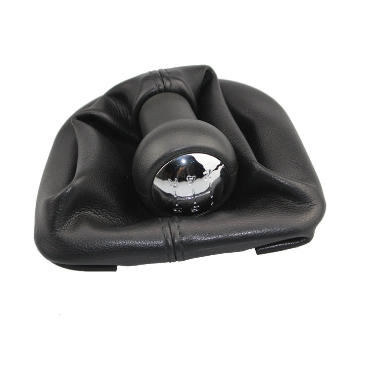 For Peugeot 207 / 307 / CC30 Car 5 Speed Gear Lever Hand Ball Leather Gear Shift Knob with Dustproof Cover, For Peugeot 207 / 307 / CC30