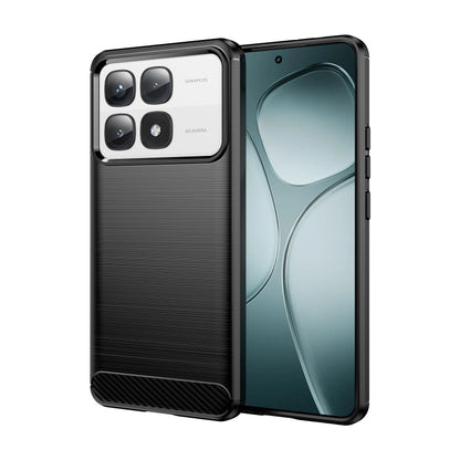 Carbon Fiber Brushed Texture TPU Phone Case, For Xiaomi 17T Pro 5G, For Xiaomi 17T 5G, For Xiaomi Poco X8 Pro Max 5G, For Xiaomi Poco X8 Pro 5G, For Xiaomi 17 Ultra, For Xiaomi 17 Pro Max, For Xiaomi 17 Pro, For Xiaomi 17, For Xiaomi Poco M7 4G 169mm  ...