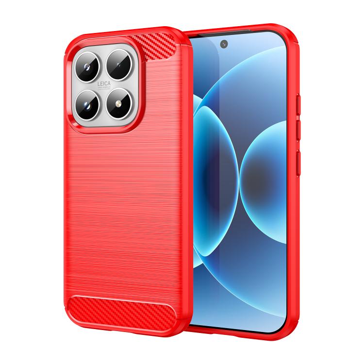 Carbon Fiber Brushed Texture TPU Phone Case, For Xiaomi 17T Pro 5G, For Xiaomi 17T 5G, For Xiaomi Poco X8 Pro Max 5G, For Xiaomi Poco X8 Pro 5G, For Xiaomi 17 Ultra, For Xiaomi 17 Pro Max, For Xiaomi 17 Pro, For Xiaomi 17, For Xiaomi Poco M7 4G 169mm  ...