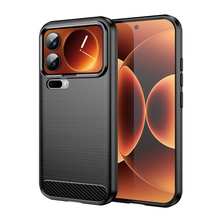 Carbon Fiber Brushed Texture TPU Phone Case, For Xiaomi 17T Pro 5G, For Xiaomi 17T 5G, For Xiaomi Poco X8 Pro Max 5G, For Xiaomi Poco X8 Pro 5G, For Xiaomi 17 Ultra, For Xiaomi 17 Pro Max, For Xiaomi 17 Pro, For Xiaomi 17, For Xiaomi Poco M7 4G 169mm  ...