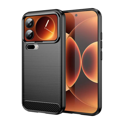 Carbon Fiber Brushed Texture TPU Phone Case, For Xiaomi 17T Pro 5G, For Xiaomi 17T 5G, For Xiaomi Poco X8 Pro Max 5G, For Xiaomi Poco X8 Pro 5G, For Xiaomi 17 Ultra, For Xiaomi 17 Pro Max, For Xiaomi 17 Pro, For Xiaomi 17, For Xiaomi Poco M7 4G 169mm  ...