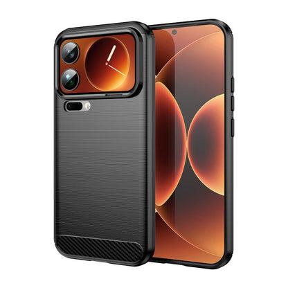 Carbon Fiber Brushed Texture TPU Phone Case, For Xiaomi 17T Pro 5G, For Xiaomi 17T 5G, For Xiaomi Poco X8 Pro Max 5G, For Xiaomi Poco X8 Pro 5G, For Xiaomi 17 Ultra, For Xiaomi 17 Pro Max, For Xiaomi 17 Pro, For Xiaomi 17, For Xiaomi Poco M7 4G 169mm  ...
