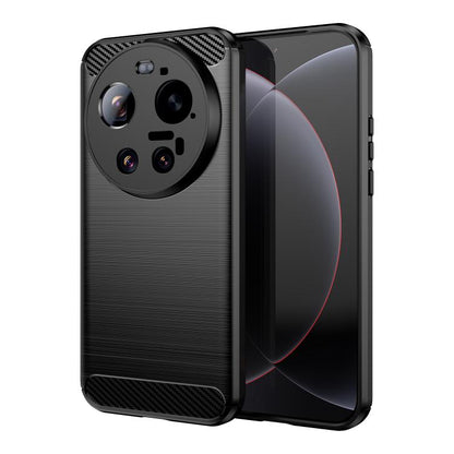 Carbon Fiber Brushed Texture TPU Phone Case, For Xiaomi 17T Pro 5G, For Xiaomi 17T 5G, For Xiaomi Poco X8 Pro Max 5G, For Xiaomi Poco X8 Pro 5G, For Xiaomi 17 Ultra, For Xiaomi 17 Pro Max, For Xiaomi 17 Pro, For Xiaomi 17, For Xiaomi Poco M7 4G 169mm  ...