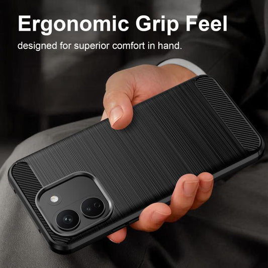 Carbon Fiber Brushed Texture TPU Phone Case, For Xiaomi Poco M8 Power 5G, For Xiaomi Poco F9 Ultra 5G, For Xiaomi Poco F9 Pro 5G, For Xiaomi 17T Pro 5G, For Xiaomi 17T 5G, For Xiaomi Poco X8 Pro Max 5G, For Xiaomi Poco X8 Pro 5G, For Xiaomi 17 Ultra   ...