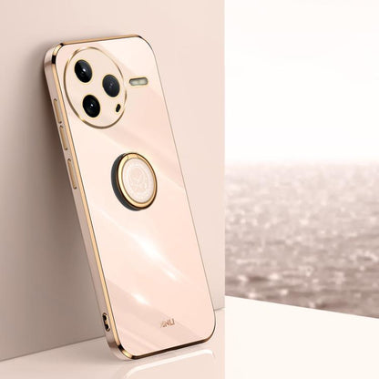 XINLI Straight Edge 6D Electroplate TPU Phone Case with Ring Holder, For Redmi A7 Pro 4G/5G 171mm, For Redmi Turbo 5 5G/Poco X8 Pro 5G, For Redmi Turbo 5 Max 5G, For Redmi Note 15 4G Global 164mm, For Redmi K90 Pro Max / Poco F8 Ultra                  ...
