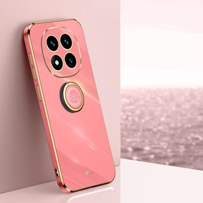 XINLI Straight Edge 6D Electroplate TPU Phone Case with Ring Holder, For Redmi Note 14 Pro 4G Global, For Redmi Note 14 4G 163.25mm, For Redmi Note 14 5G Global, For Redmi K70 Ultra, For Redmi 13 4G, For Xiaomi Redmi Turbo 3