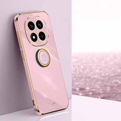 XINLI Straight Edge 6D Electroplate TPU Phone Case with Ring Holder, For Redmi Note 14 Pro 4G Global, For Redmi Note 14 4G 163.25mm, For Redmi Note 14 5G Global, For Redmi K70 Ultra, For Redmi 13 4G, For Xiaomi Redmi Turbo 3