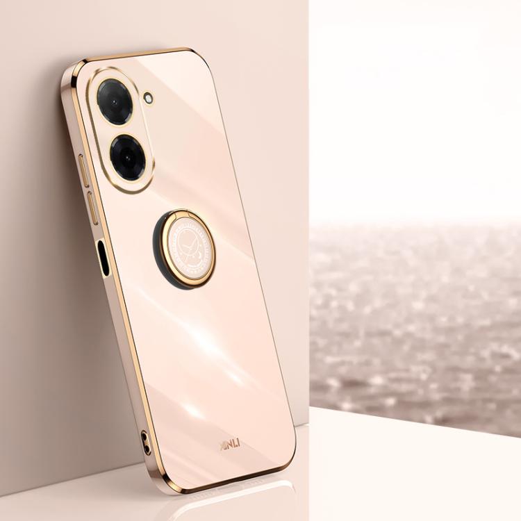 XINLI Straight Edge 6D Electroplate TPU Phone Case with Ring Holder, For Redmi A7 Pro 4G/5G 171mm, For Redmi Turbo 5 5G/Poco X8 Pro 5G, For Redmi Turbo 5 Max 5G, For Redmi Note 15 4G Global 164mm, For Redmi K90 Pro Max / Poco F8 Ultra                  ...