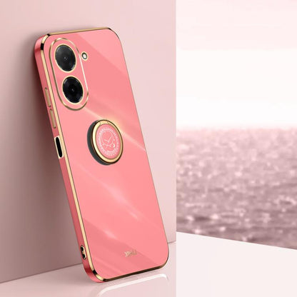 XINLI Straight Edge 6D Electroplate TPU Phone Case with Ring Holder, For Redmi A7 Pro 4G/5G 171mm, For Redmi Turbo 5 5G/Poco X8 Pro 5G, For Redmi Turbo 5 Max 5G, For Redmi Note 15 4G Global 164mm, For Redmi K90 Pro Max / Poco F8 Ultra                  ...