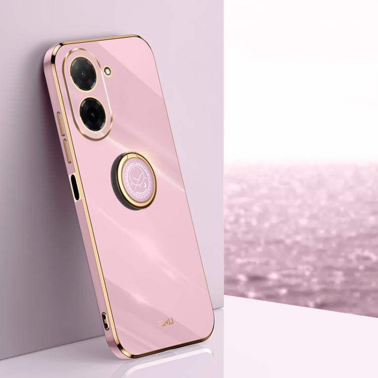 XINLI Straight Edge 6D Electroplate TPU Phone Case with Ring Holder, For Redmi A7 Pro 4G/5G 171mm, For Redmi Turbo 5 5G/Poco X8 Pro 5G, For Redmi Turbo 5 Max 5G, For Redmi Note 15 4G Global 164mm, For Redmi K90 Pro Max / Poco F8 Ultra                  ...
