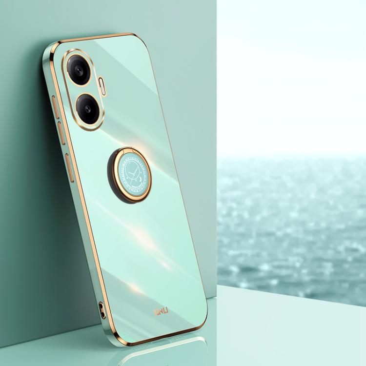 XINLI Straight Edge 6D Electroplate TPU Phone Case with Ring Holder, For Redmi A7 Pro 4G/5G 171mm, For Redmi Turbo 5 5G/Poco X8 Pro 5G, For Redmi Turbo 5 Max 5G, For Redmi Note 15 4G Global 164mm, For Redmi K90 Pro Max / Poco F8 Ultra                  ...
