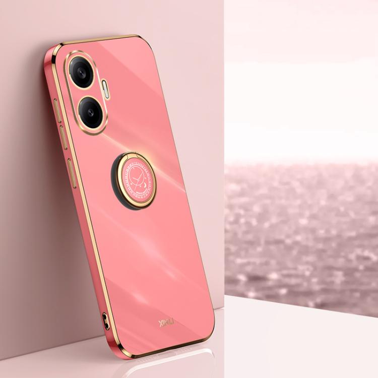 XINLI Straight Edge 6D Electroplate TPU Phone Case with Ring Holder, For Redmi A7 Pro 4G/5G 171mm, For Redmi Turbo 5 5G/Poco X8 Pro 5G, For Redmi Turbo 5 Max 5G, For Redmi Note 15 4G Global 164mm, For Redmi K90 Pro Max / Poco F8 Ultra                  ...