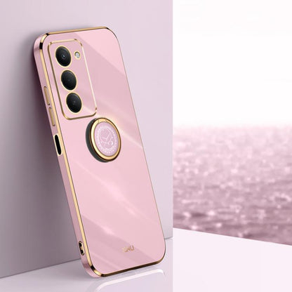 XINLI Straight Edge 6D Electroplate TPU Phone Case with Ring Holder, For Redmi A7 Pro 4G/5G 171mm, For Redmi Turbo 5 5G/Poco X8 Pro 5G, For Redmi Turbo 5 Max 5G, For Redmi Note 15 4G Global 164mm, For Redmi K90 Pro Max / Poco F8 Ultra                  ...