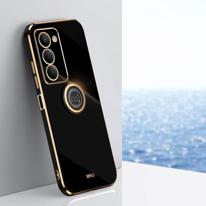 XINLI Straight Edge 6D Electroplate TPU Phone Case with Ring Holder, For Redmi A7 Pro 4G/5G 171mm, For Redmi Turbo 5 5G/Poco X8 Pro 5G, For Redmi Turbo 5 Max 5G, For Redmi Note 15 4G Global 164mm, For Redmi K90 Pro Max / Poco F8 Ultra                  ...