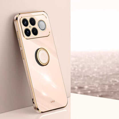 XINLI Straight Edge 6D Electroplate TPU Phone Case with Ring Holder, For Redmi A7 Pro 4G/5G 171mm, For Redmi Turbo 5 5G/Poco X8 Pro 5G, For Redmi Turbo 5 Max 5G, For Redmi Note 15 4G Global 164mm, For Redmi K90 Pro Max / Poco F8 Ultra                  ...