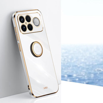 XINLI Straight Edge 6D Electroplate TPU Phone Case with Ring Holder, For Redmi A7 Pro 4G/5G 171mm, For Redmi Turbo 5 5G/Poco X8 Pro 5G, For Redmi Turbo 5 Max 5G, For Redmi Note 15 4G Global 164mm, For Redmi K90 Pro Max / Poco F8 Ultra                  ...
