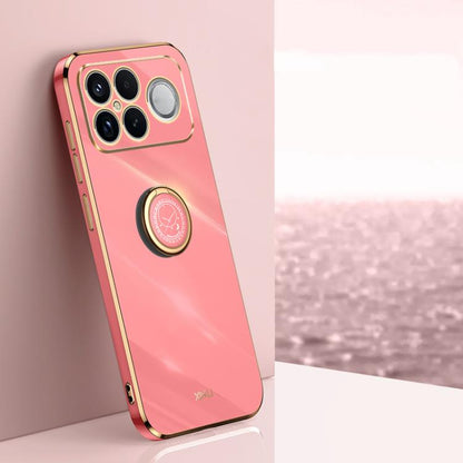 XINLI Straight Edge 6D Electroplate TPU Phone Case with Ring Holder, For Redmi A7 Pro 4G/5G 171mm, For Redmi Turbo 5 5G/Poco X8 Pro 5G, For Redmi Turbo 5 Max 5G, For Redmi Note 15 4G Global 164mm, For Redmi K90 Pro Max / Poco F8 Ultra                  ...
