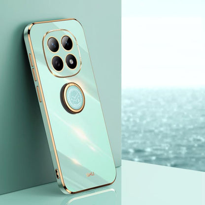 XINLI Straight Edge 6D Electroplate TPU Phone Case with Ring Holder, For Redmi A7 Pro 4G/5G 171mm, For Redmi Turbo 5 5G/Poco X8 Pro 5G, For Redmi Turbo 5 Max 5G, For Redmi Note 15 4G Global 164mm, For Redmi K90 Pro Max / Poco F8 Ultra                  ...