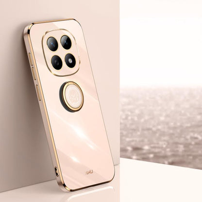 XINLI Straight Edge 6D Electroplate TPU Phone Case with Ring Holder, For Redmi A7 Pro 4G/5G 171mm, For Redmi Turbo 5 5G/Poco X8 Pro 5G, For Redmi Turbo 5 Max 5G, For Redmi Note 15 4G Global 164mm, For Redmi K90 Pro Max / Poco F8 Ultra                  ...