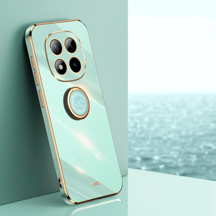 XINLI Straight Edge 6D Electroplate TPU Phone Case with Ring Holder, For Redmi A7 Pro 4G/5G 171mm, For Redmi Turbo 5 5G/Poco X8 Pro 5G, For Redmi Turbo 5 Max 5G, For Redmi Note 15 4G Global 164mm, For Redmi K90 Pro Max / Poco F8 Ultra                  ...