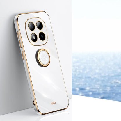 XINLI Straight Edge 6D Electroplate TPU Phone Case with Ring Holder, For Redmi A7 Pro 4G/5G 171mm, For Redmi Turbo 5 5G/Poco X8 Pro 5G, For Redmi Turbo 5 Max 5G, For Redmi Note 15 4G Global 164mm, For Redmi K90 Pro Max / Poco F8 Ultra                  ...