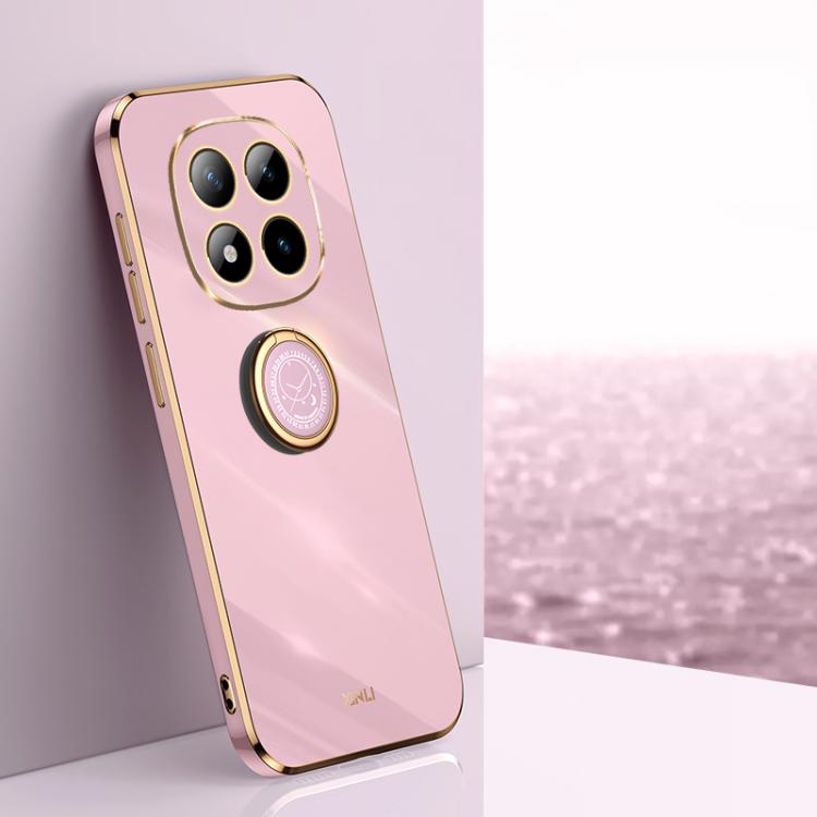 XINLI Straight Edge 6D Electroplate TPU Phone Case with Ring Holder, For Redmi A7 Pro 4G/5G 171mm, For Redmi Turbo 5 5G/Poco X8 Pro 5G, For Redmi Turbo 5 Max 5G, For Redmi Note 15 4G Global 164mm, For Redmi K90 Pro Max / Poco F8 Ultra                  ...