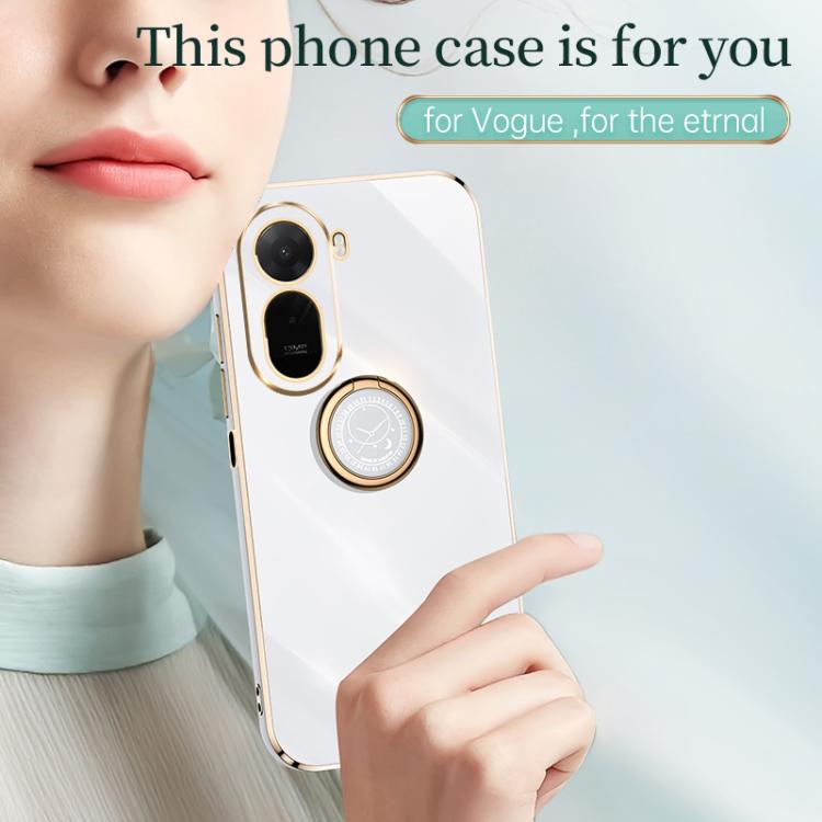 XINLI Straight Edge 6D Electroplate TPU Phone Case with Ring Holder, For Redmi A7 Pro 4G/5G 171mm, For Redmi Turbo 5 5G/Poco X8 Pro 5G, For Redmi Turbo 5 Max 5G, For Redmi Note 15 4G Global 164mm, For Redmi K90 Pro Max / Poco F8 Ultra                  ...