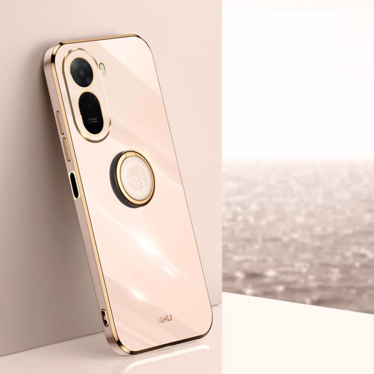 XINLI Straight Edge 6D Electroplate TPU Phone Case with Ring Holder, For Redmi A7 Pro 4G/5G 171mm, For Redmi Turbo 5 5G/Poco X8 Pro 5G, For Redmi Turbo 5 Max 5G, For Redmi Note 15 4G Global 164mm, For Redmi K90 Pro Max / Poco F8 Ultra                  ...