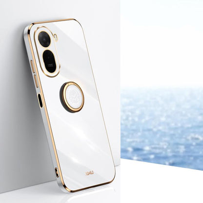 XINLI Straight Edge 6D Electroplate TPU Phone Case with Ring Holder, For Redmi A7 Pro 4G/5G 171mm, For Redmi Turbo 5 5G/Poco X8 Pro 5G, For Redmi Turbo 5 Max 5G, For Redmi Note 15 4G Global 164mm, For Redmi K90 Pro Max / Poco F8 Ultra                  ...