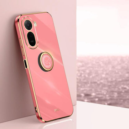 XINLI Straight Edge 6D Electroplate TPU Phone Case with Ring Holder, For Redmi A7 Pro 4G/5G 171mm, For Redmi Turbo 5 5G/Poco X8 Pro 5G, For Redmi Turbo 5 Max 5G, For Redmi Note 15 4G Global 164mm, For Redmi K90 Pro Max / Poco F8 Ultra                  ...
