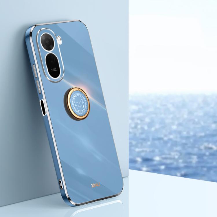 XINLI Straight Edge 6D Electroplate TPU Phone Case with Ring Holder, For Redmi A7 Pro 4G/5G 171mm, For Redmi Turbo 5 5G/Poco X8 Pro 5G, For Redmi Turbo 5 Max 5G, For Redmi Note 15 4G Global 164mm, For Redmi K90 Pro Max / Poco F8 Ultra                  ...