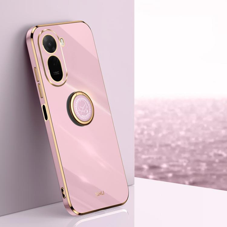 XINLI Straight Edge 6D Electroplate TPU Phone Case with Ring Holder, For Redmi A7 Pro 4G/5G 171mm, For Redmi Turbo 5 5G/Poco X8 Pro 5G, For Redmi Turbo 5 Max 5G, For Redmi Note 15 4G Global 164mm, For Redmi K90 Pro Max / Poco F8 Ultra                  ...