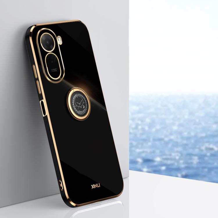 XINLI Straight Edge 6D Electroplate TPU Phone Case with Ring Holder, For Redmi A7 Pro 4G/5G 171mm, For Redmi Turbo 5 5G/Poco X8 Pro 5G, For Redmi Turbo 5 Max 5G, For Redmi Note 15 4G Global 164mm, For Redmi K90 Pro Max / Poco F8 Ultra                  ...