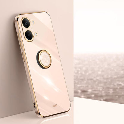 XINLI Straight Edge 6D Electroplate TPU Phone Case with Ring Holder, For Redmi A7 Pro 4G/5G 171mm, For Redmi Turbo 5 5G/Poco X8 Pro 5G, For Redmi Turbo 5 Max 5G, For Redmi Note 15 4G Global 164mm, For Redmi K90 Pro Max / Poco F8 Ultra                  ...