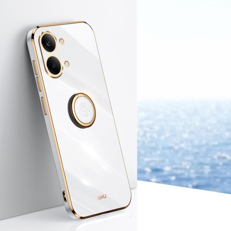XINLI Straight Edge 6D Electroplate TPU Phone Case with Ring Holder, For Redmi A7 Pro 4G/5G 171mm, For Redmi Turbo 5 5G/Poco X8 Pro 5G, For Redmi Turbo 5 Max 5G, For Redmi Note 15 4G Global 164mm, For Redmi K90 Pro Max / Poco F8 Ultra                  ...
