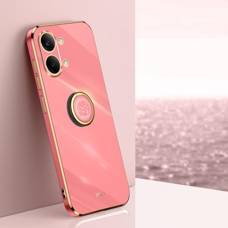 XINLI Straight Edge 6D Electroplate TPU Phone Case with Ring Holder, For Redmi A7 Pro 4G/5G 171mm, For Redmi Turbo 5 5G/Poco X8 Pro 5G, For Redmi Turbo 5 Max 5G, For Redmi Note 15 4G Global 164mm, For Redmi K90 Pro Max / Poco F8 Ultra                  ...