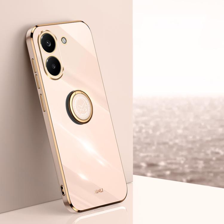 XINLI Straight Edge 6D Electroplate TPU Phone Case with Ring Holder, For Redmi A7 Pro 4G/5G 171mm, For Redmi Turbo 5 5G/Poco X8 Pro 5G, For Redmi Turbo 5 Max 5G, For Redmi Note 15 4G Global 164mm, For Redmi K90 Pro Max / Poco F8 Ultra                  ...