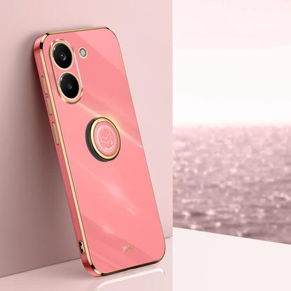 XINLI Straight Edge 6D Electroplate TPU Phone Case with Ring Holder, For Redmi A7 Pro 4G/5G 171mm, For Redmi Turbo 5 5G/Poco X8 Pro 5G, For Redmi Turbo 5 Max 5G, For Redmi Note 15 4G Global 164mm, For Redmi K90 Pro Max / Poco F8 Ultra                  ...