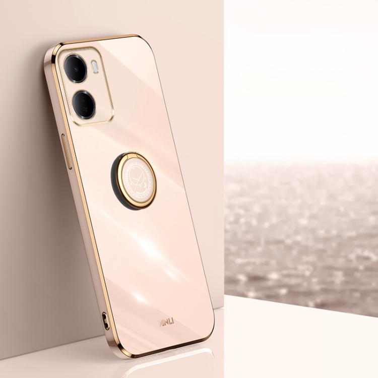 XINLI Straight Edge 6D Electroplate TPU Phone Case with Ring Holder, For Redmi A7 Pro 4G/5G 171mm, For Redmi 15a 5G, For Redmi Turbo 5 5G/Poco X8 Pro 5G, For Redmi Turbo 5 Max 5G, For Redmi Note 15 4G Global 164mm, For Redmi K90 Pro Max / Poco F8 Ultra...