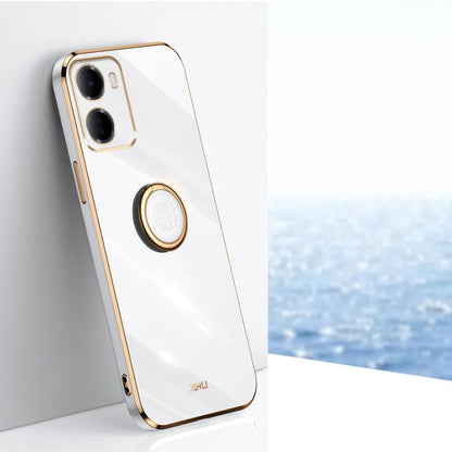 XINLI Straight Edge 6D Electroplate TPU Phone Case with Ring Holder, For Redmi A7 Pro 4G/5G 171mm, For Redmi 15a 5G, For Redmi Turbo 5 5G/Poco X8 Pro 5G, For Redmi Turbo 5 Max 5G, For Redmi Note 15 4G Global 164mm, For Redmi K90 Pro Max / Poco F8 Ultra...
