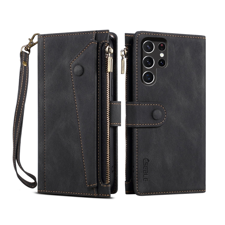 ESEBLE Retro Frosted RFID Flip Leather Phone Case, For Samsung Galaxy S25 FE 5G, For Samsung Galaxy S25 Edge 5G, For Samsung Galaxy S25 5G, For Samsung Galaxy S25+ 5G, For Samsung Galaxy S25 Ultra 5G, For Samsung Galaxy S24 FE 5G�����������������������...