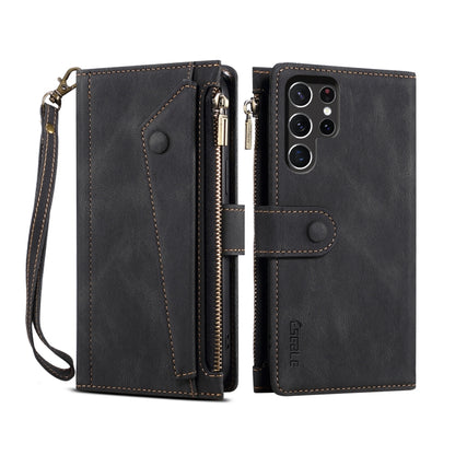 ESEBLE Retro Frosted RFID Flip Leather Phone Case, For Samsung Galaxy S25 FE 5G, For Samsung Galaxy S25 Edge 5G, For Samsung Galaxy S25 5G, For Samsung Galaxy S25+ 5G, For Samsung Galaxy S25 Ultra 5G, For Samsung Galaxy S24 FE 5G�����������������������...
